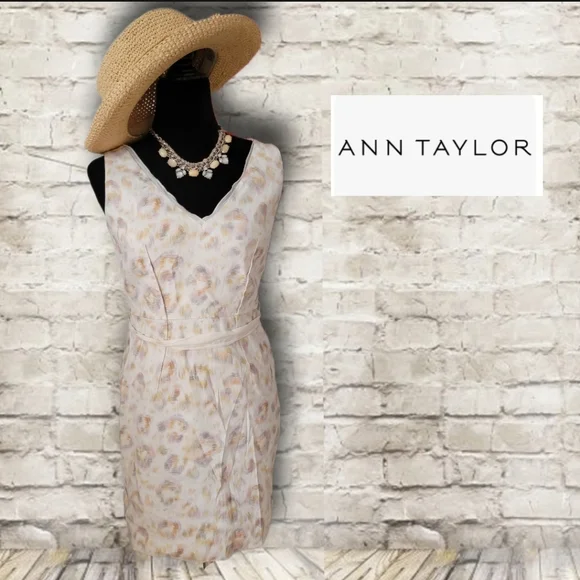 Ann Taylor | Dresses | Ann Taylor Women Ivory Casual Dress 2 Petites |  Poshmark